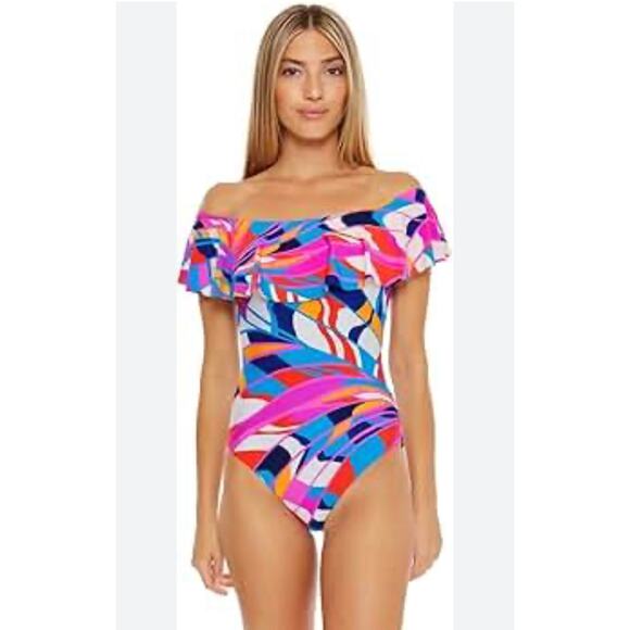 Trina Turk Women's Standard Rio Off Shoulder One Piece - Picture 1 of 5